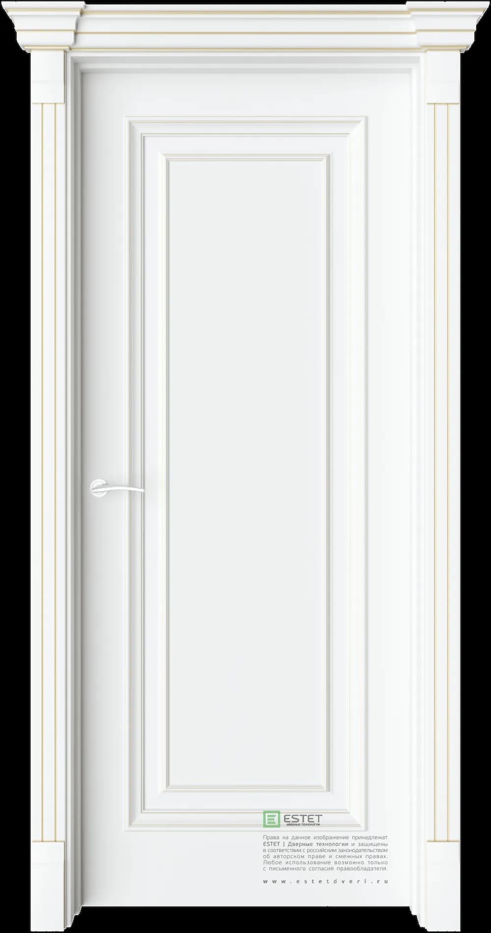 Межкомнатная дверь GE1M — C10 soft beliy GP