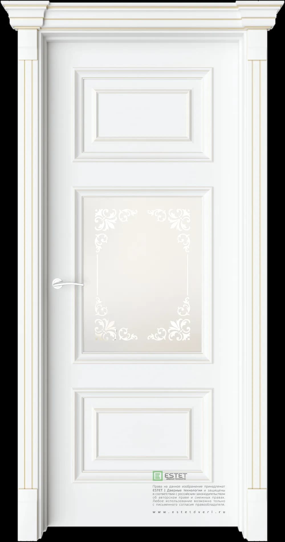 Межкомнатная дверь GE9M — C10 soft beliy GP white 3