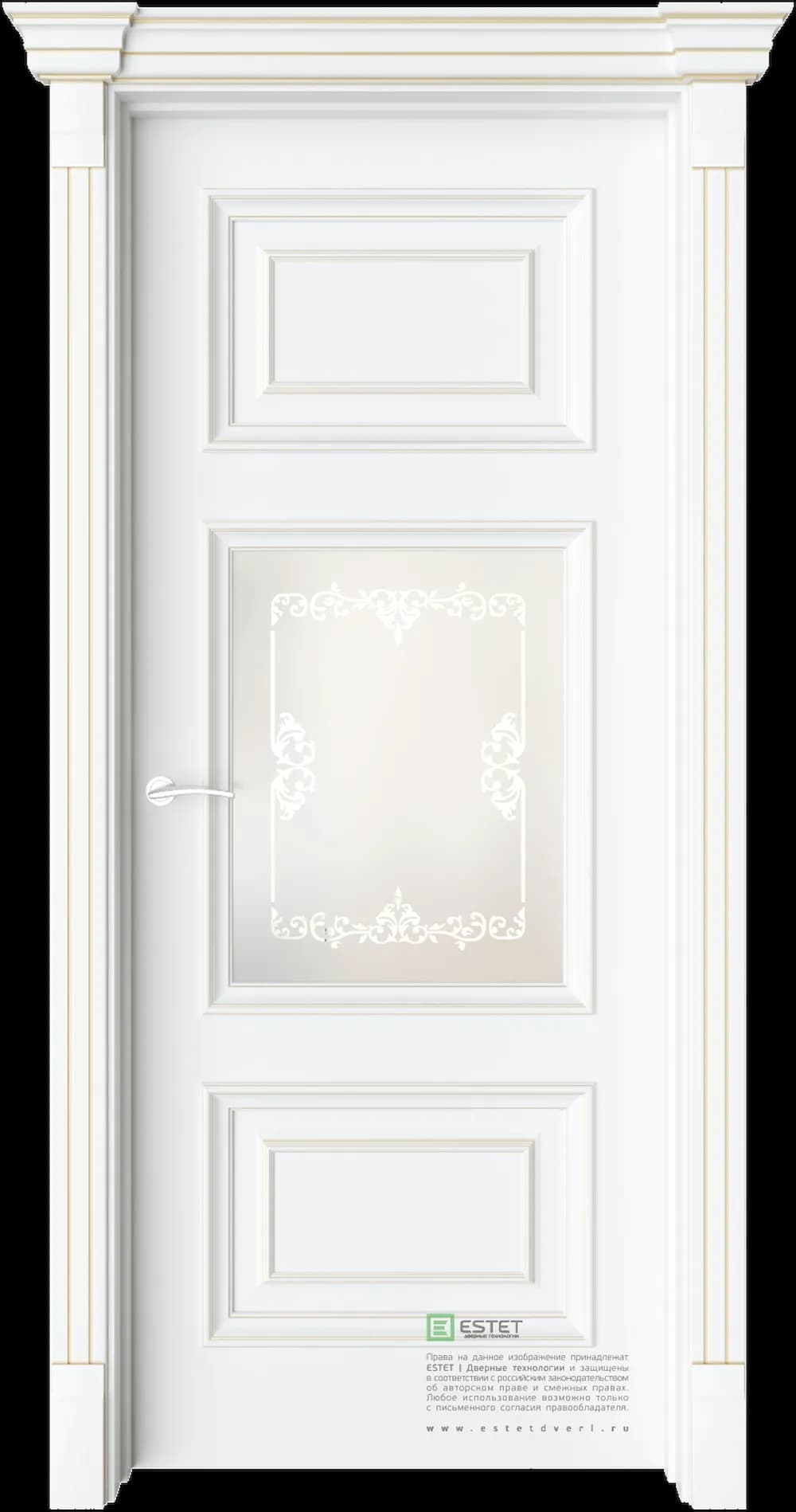 Межкомнатная дверь GE9M — C10 soft beliy GP white 4