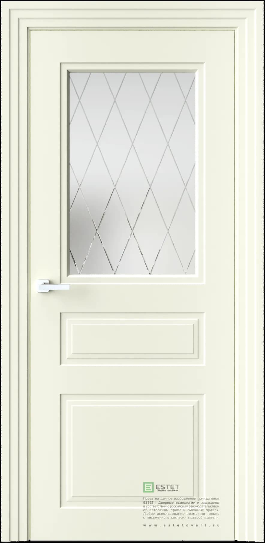 Межкомнатная дверь N12 — NL peschaniy white