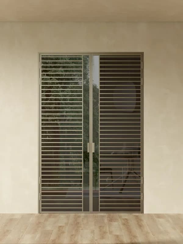 Распашная алюминиевая перегородка Minoli 11