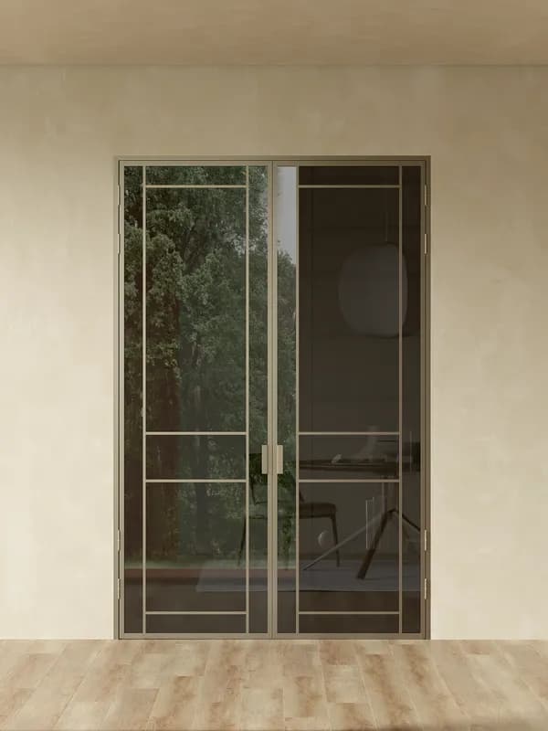 Распашная алюминиевая перегородка Minoli 18