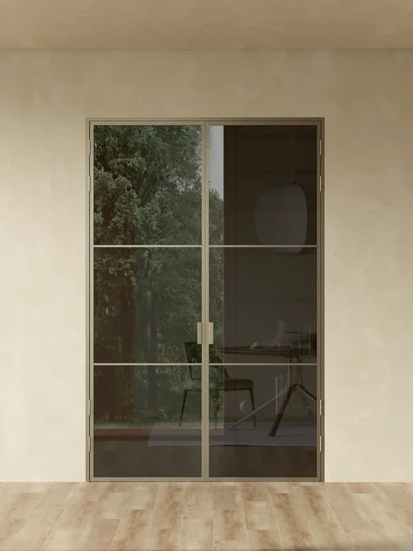 Распашная алюминиевая перегородка Minoli 6