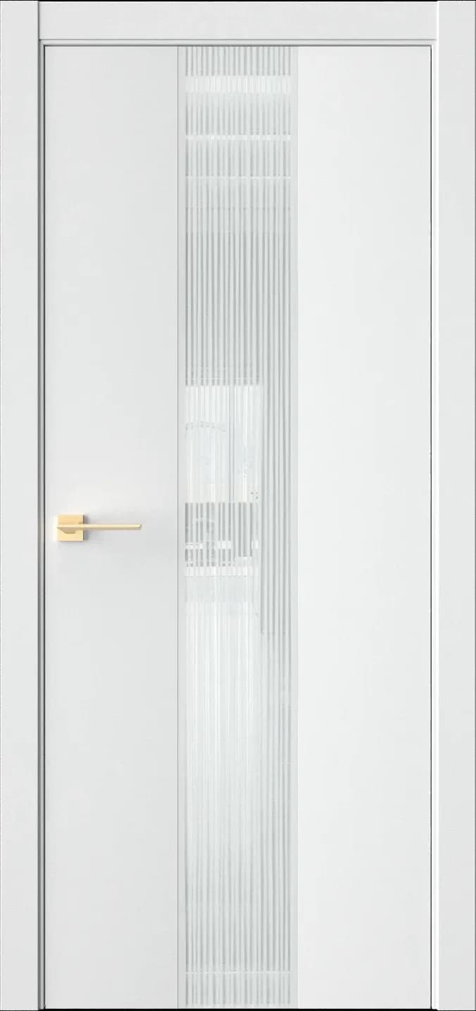 Межкомнатная дверь ЭКЗОТИКА 6E — Стекло белое(Lacobel)