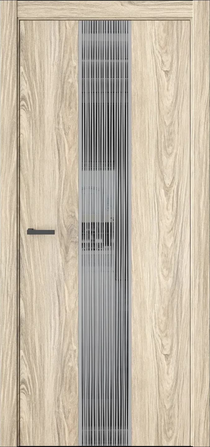Межкомнатная дверь ЭКЗОТИКА 6E — Стекло черное(Lacobel)