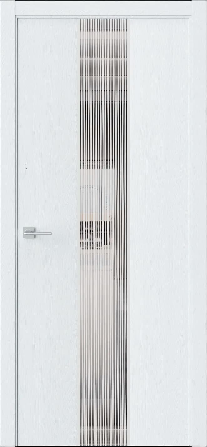 Межкомнатная дверь ЭКЗОТИКА 6E — Стекло зеркало графитовое