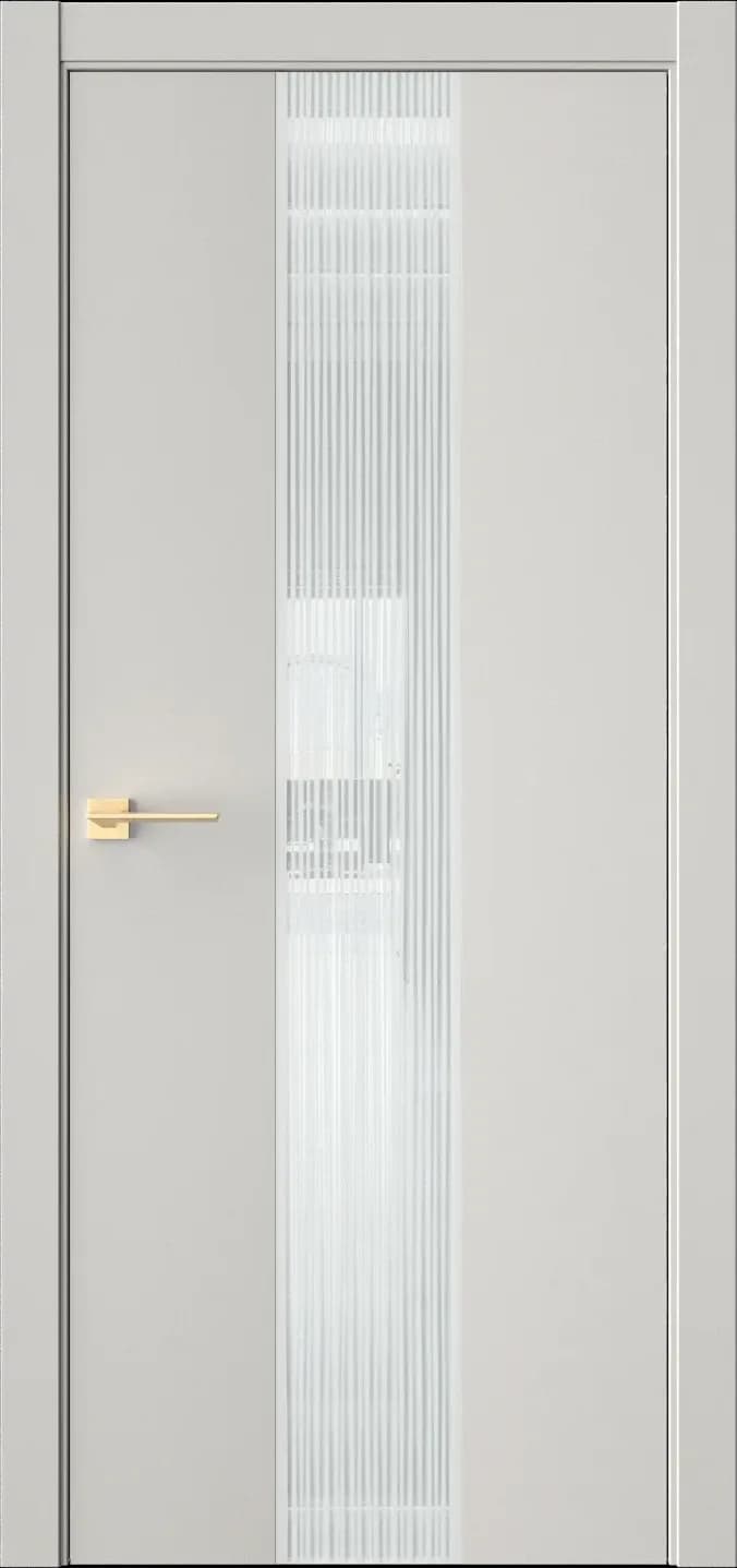 Межкомнатная дверь ЭКЗОТИКА 6E — Стекло белое(Lacobel)