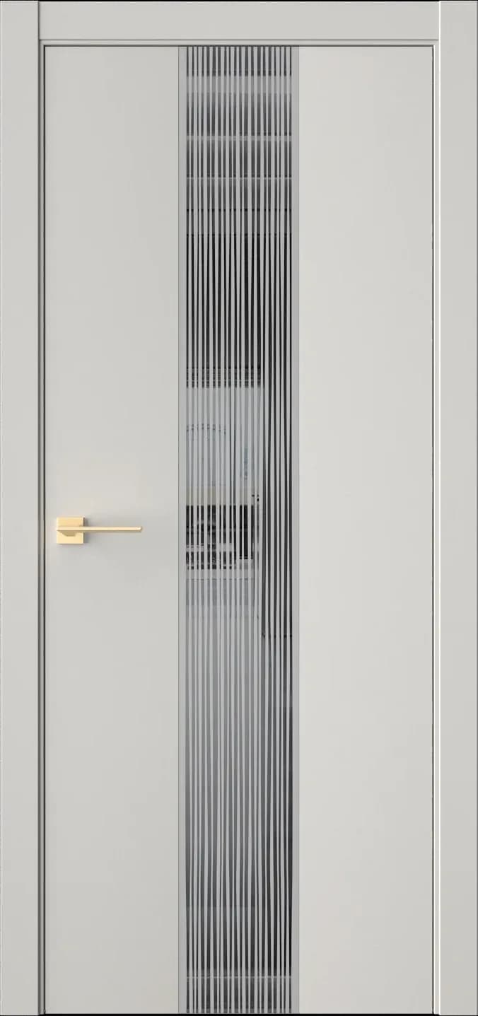 Межкомнатная дверь ЭКЗОТИКА 6E — Стекло черное(Lacobel)