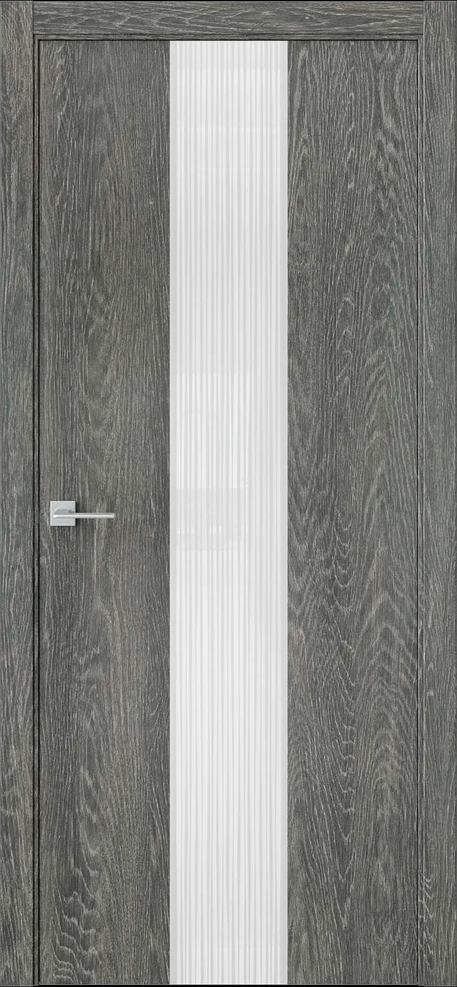 Межкомнатная дверь ЭКЗОТИКА 6E — Стекло lacobel аляска