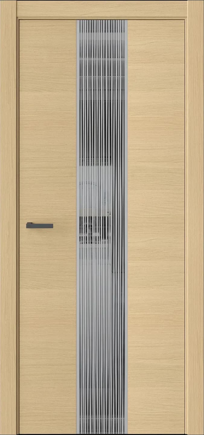 Межкомнатная дверь ЭКЗОТИКА 6E — Стекло черное(Lacobel)