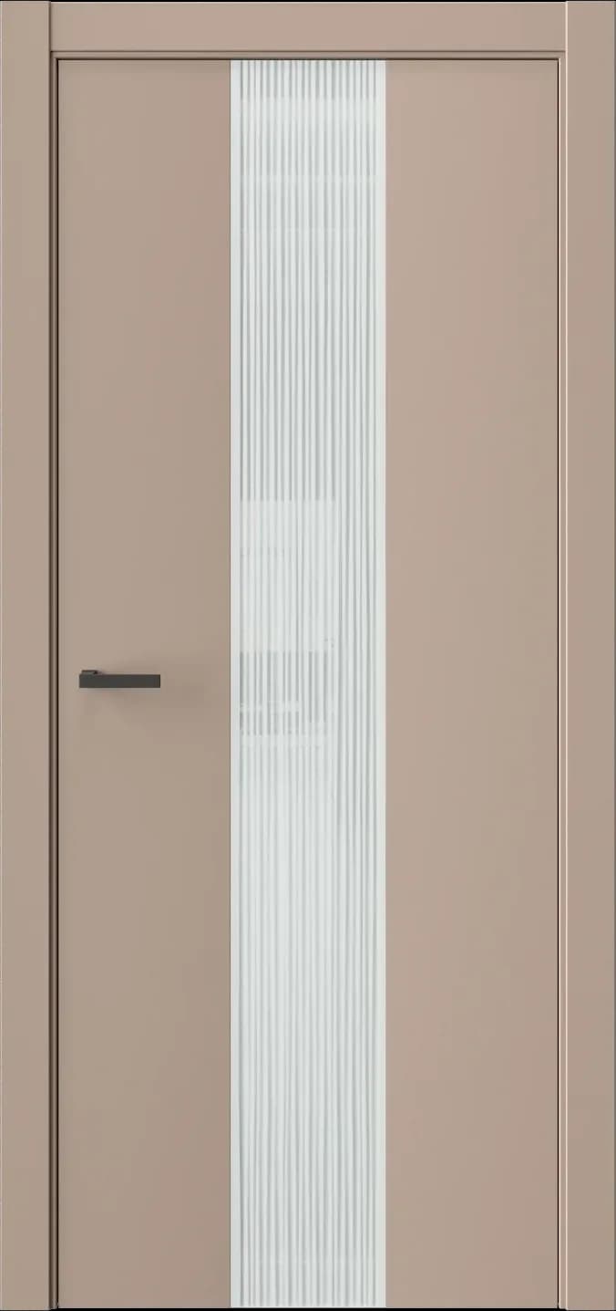 Межкомнатная дверь ЭКЗОТИКА 6E — Стекло белое(Lacobel)