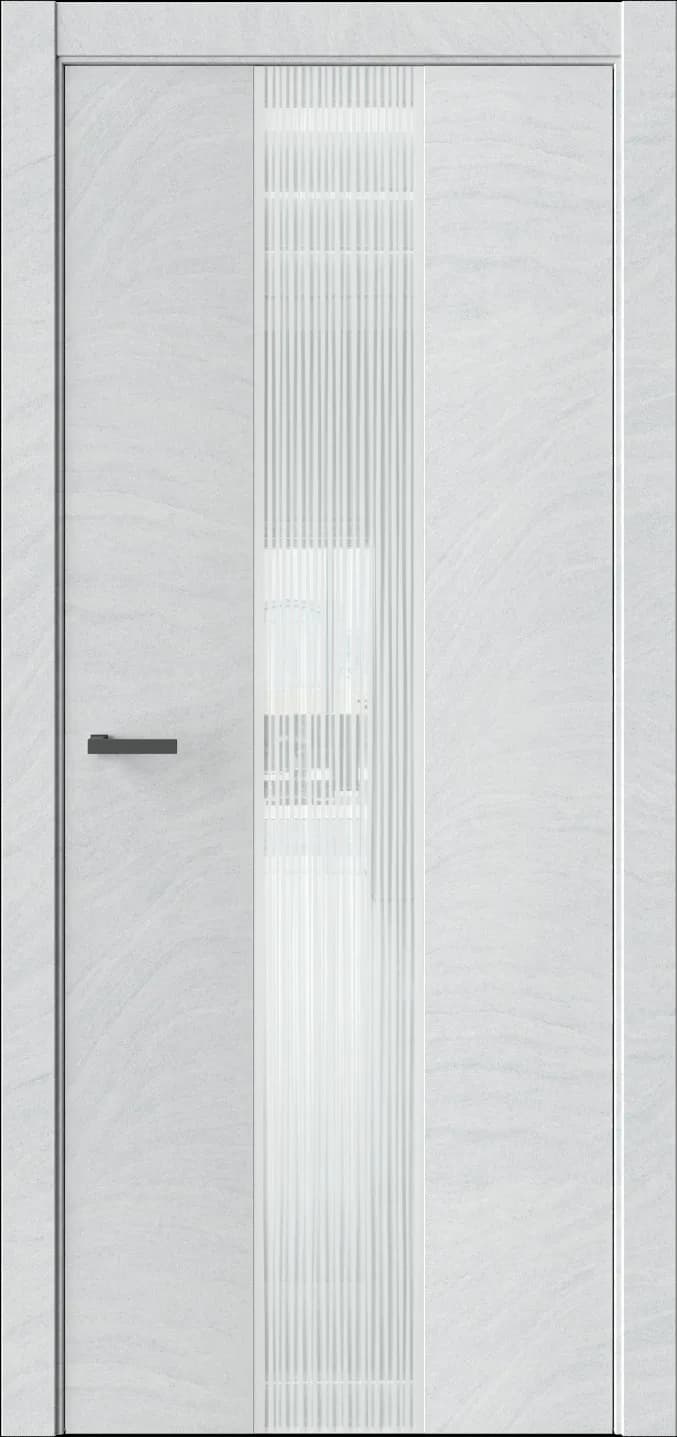Межкомнатная дверь ЭКЗОТИКА 6E — Стекло белое(Lacobel)