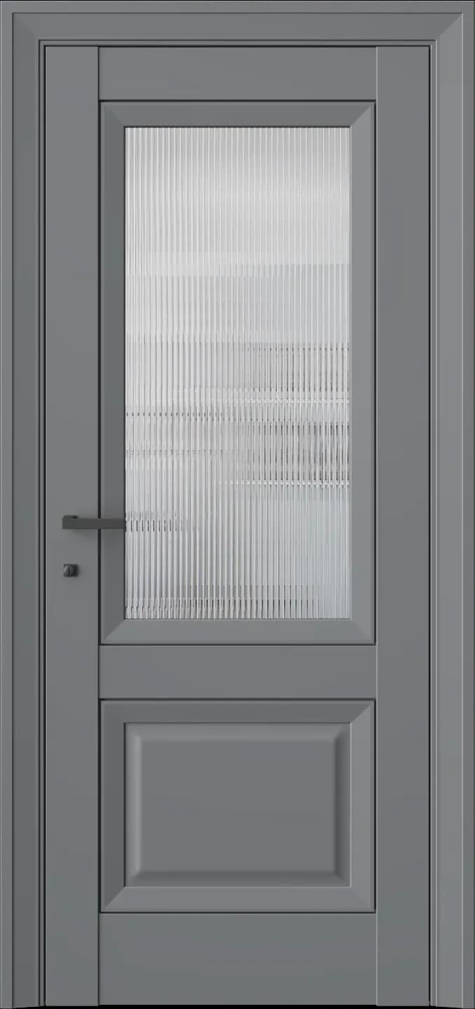 Межкомнатная дверь PALLADIUM 4F — стекло рифленое (Прозрачное, декоративное) Альпийская ночь