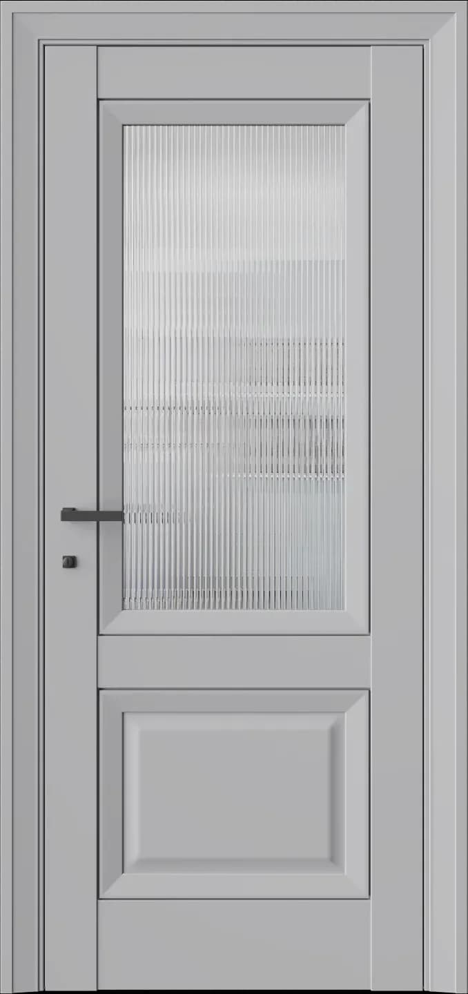 Межкомнатная дверь PALLADIUM 4F — стекло рифленое (Прозрачное, декоративное) Макиато