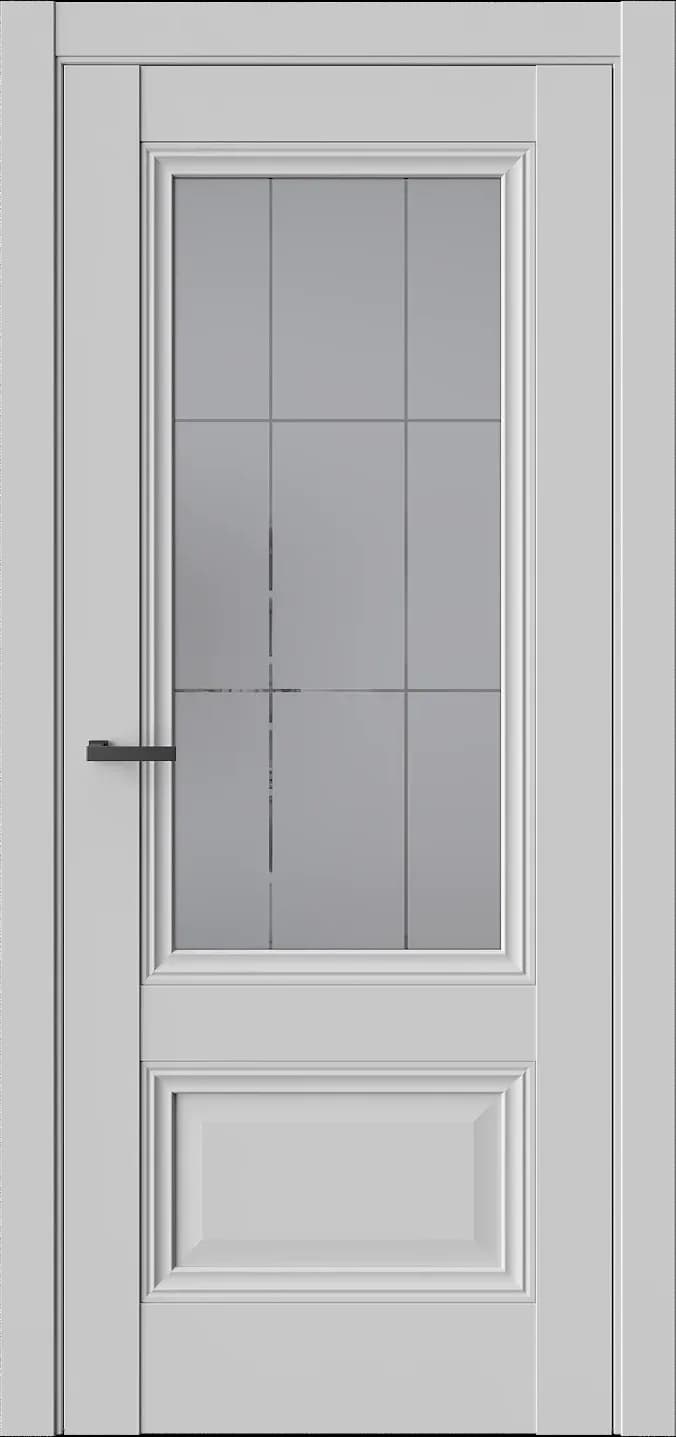 Межкомнатная дверь RAIMOND 4.1 — Стекло 3 графит(Сатинат)