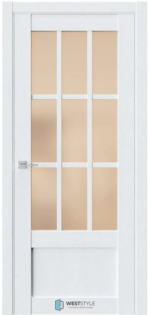 Межкомнатная дверь ZEST EMLAYER 27 — Стекло сатинат бронза